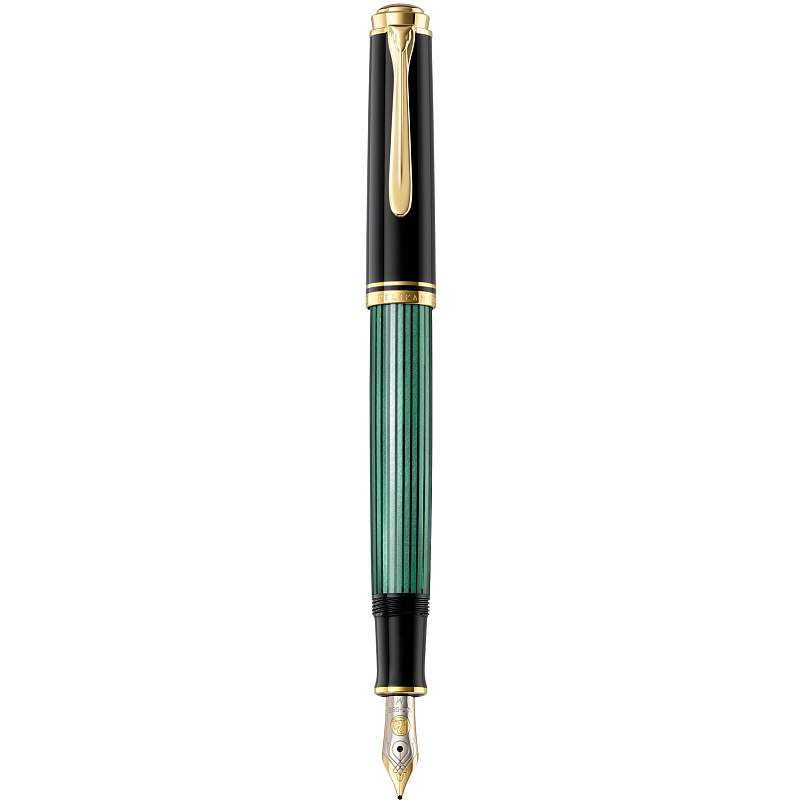 Pelikan M400 Füllfederhalter Integriertes Befüllsystem Schwarz, Gold, Grün 1 Stück(e)