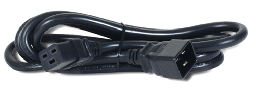 APC AP9877 Stromkabel Schwarz 1,98 m C19-Koppler C20-Koppler