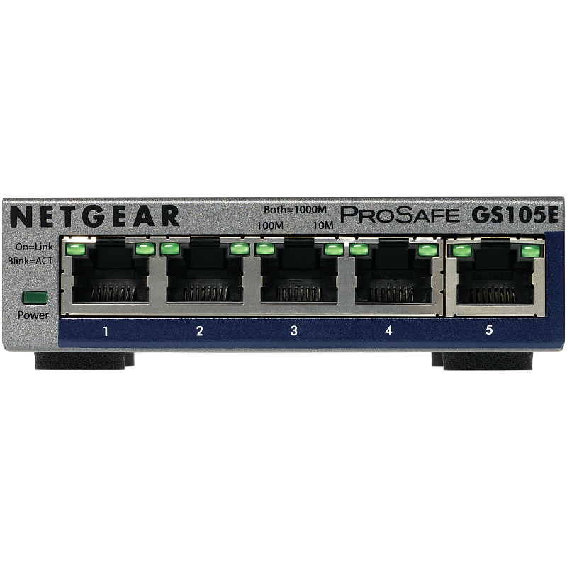 NETGEAR GS105E-200PES Netzwerk-Switch Managed L2/L3 Gigabit Ethernet (10/100/1000) Grau