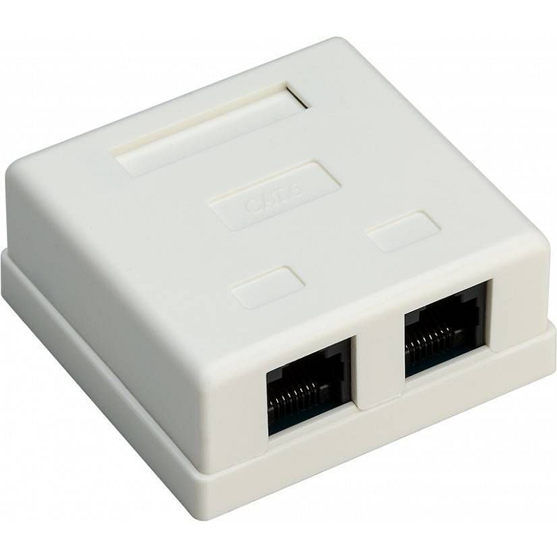 Goobay 77633 Steckdose RJ-45 Weiß