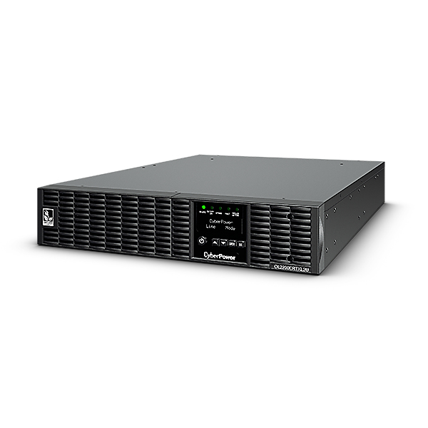 CyberPower OL2200ERTXL2U Doppelwandler Online USV 2200VA/2000W Tower/Rack 2U, ECO Mode, LCD, USB, Expansion Port für opt. Netzwerkkarten, Anschluss f. opt. Batterieerweiterung inkl. 19" Railkit