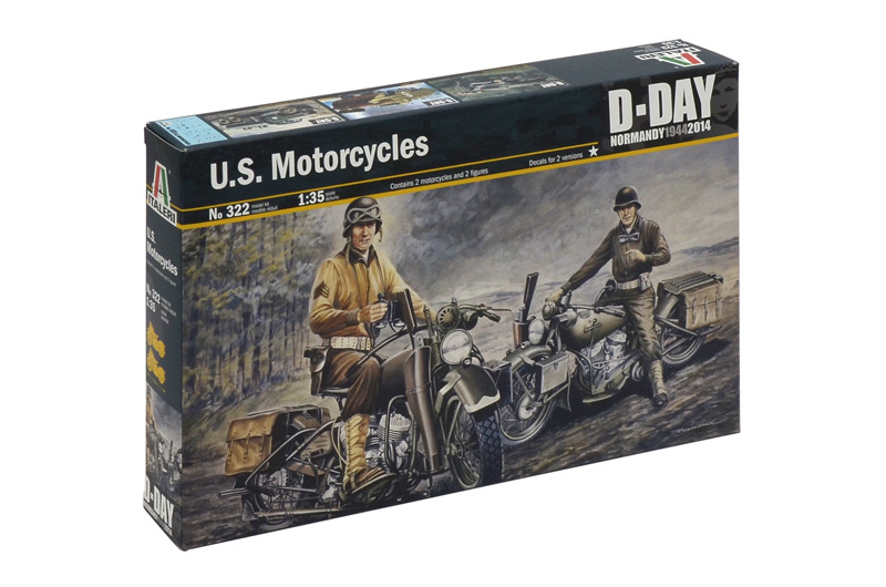 Italeri U.S. Motorcycles Motorradmodell Montagesatz 1:35