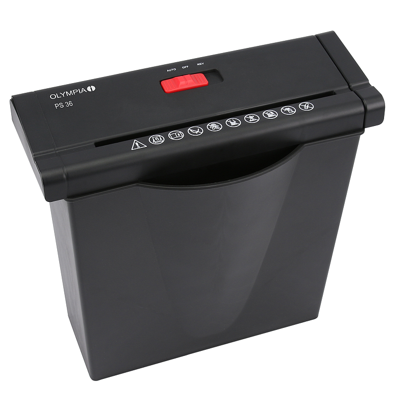 Olympia PS 36 Aktenvernichter Streifenzerkleinerung 34 cm Schwarz