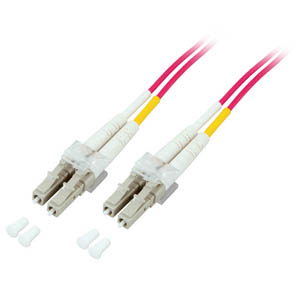 EFB Elektronik LWL Duplex Patchkabel LC - LC 0,5m 50/12 InfiniBand/Glasfaserkabel Violett