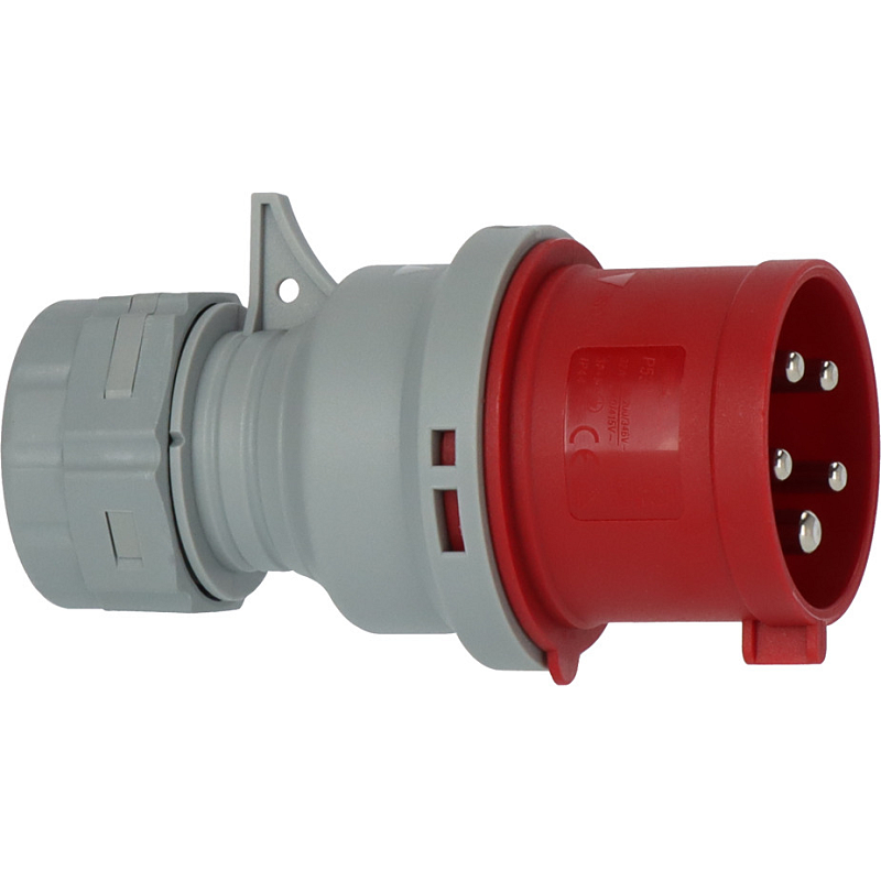 Brennenstuhl 1081050020 Elektrischer Netzstecker Grau, Rot 5P