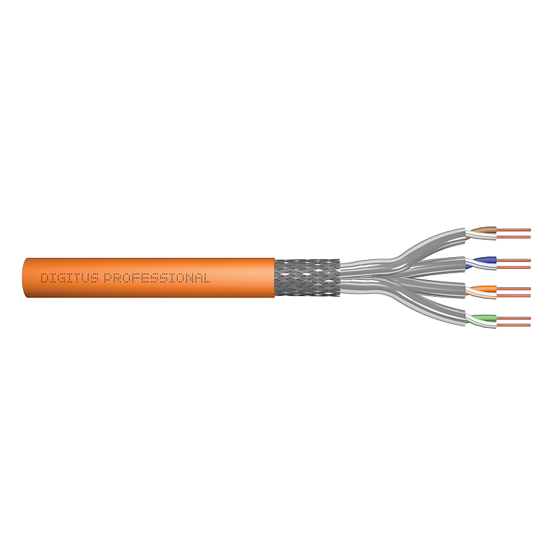 Digitus CAT 7 S/FTP Datenkabel - Verlegekabel, 1000 m, Simplex, Dca-s2, d1, a1