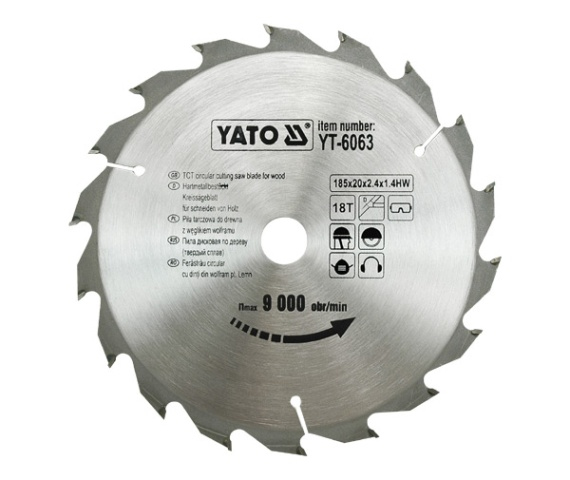 Yato YT-6063 Kreissägeblatt 18,5 cm 1 Stück(e)
