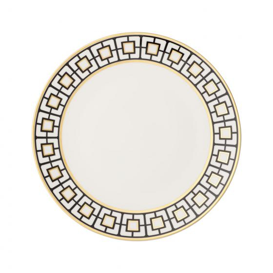 Villeroy & Boch MetroChic Essteller Rund Porzellan Schwarz, Gold, Weiß 1 Stück(e)