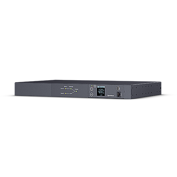CyberPower PDU24004, ATS PDU, Metered, Rackmount 1U, ATS Eingang (2x) 230V/10A IEC-320 C14, Ausgang 10A/IEC-320 C13 (12)