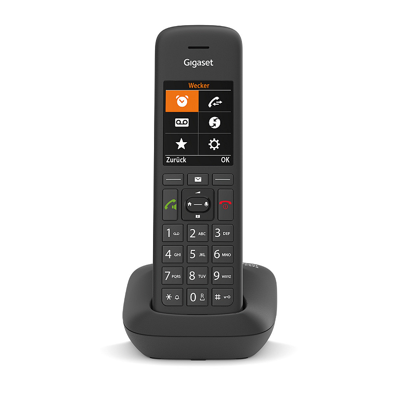 Gigaset C575 Analoges/DECT-Telefon Anrufer-Identifikation Schwarz