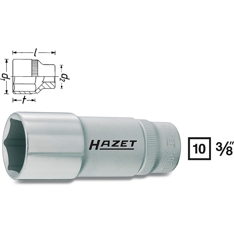 HAZET 880LG-17 Steckschlüsselaufsatz 1 Stück(e)