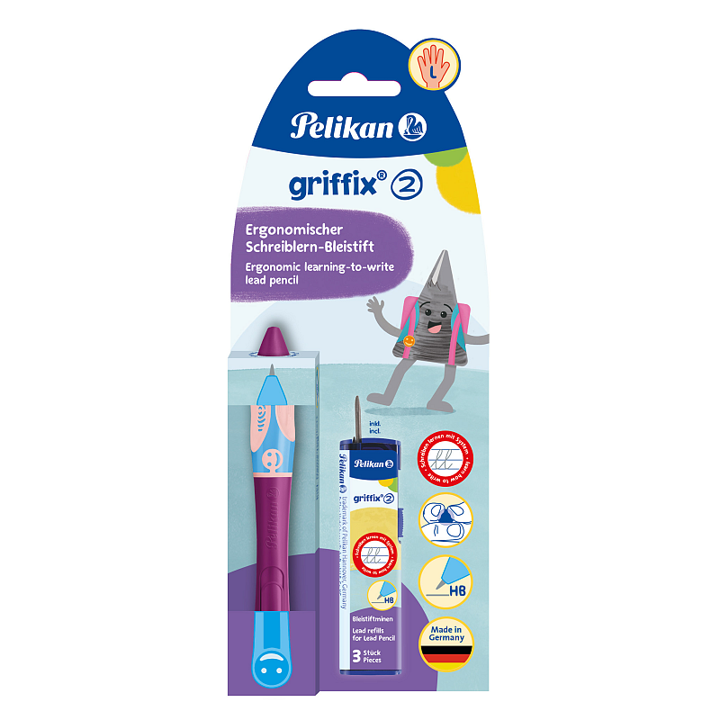 Pelikan griffix® Bleistift für Linkshänder, Sweet Berry