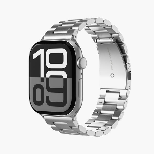 Vonmählen Link Bracelet 2 Gurt Silber Edelstahl