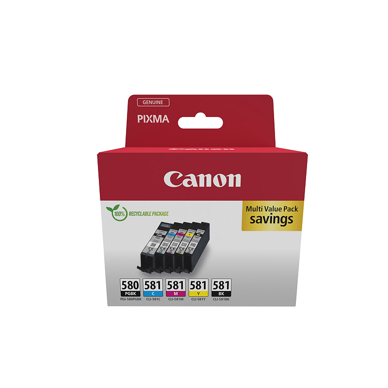 Canon PGI-580/CLI-581 PGBK/C/M/Y/BK Multipack