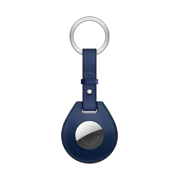Apple AirTag Hermès Bleu Sapphire Schlüsselring Blau