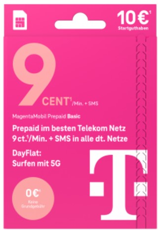 T-Mobile MagentaMobil Handy-Aufladekarte 9,95 EUR (€)