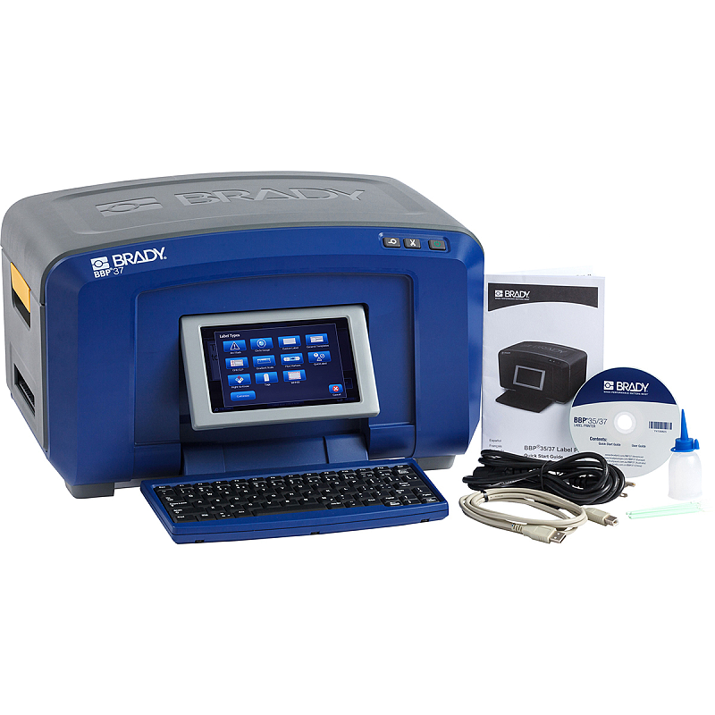 Brady BBP37 Etikettendrucker Wärmeübertragung Farbe 300 x 300 DPI 127 mm/sek Kabelgebunden Ethernet/LAN WLAN Bluetooth QWERTY