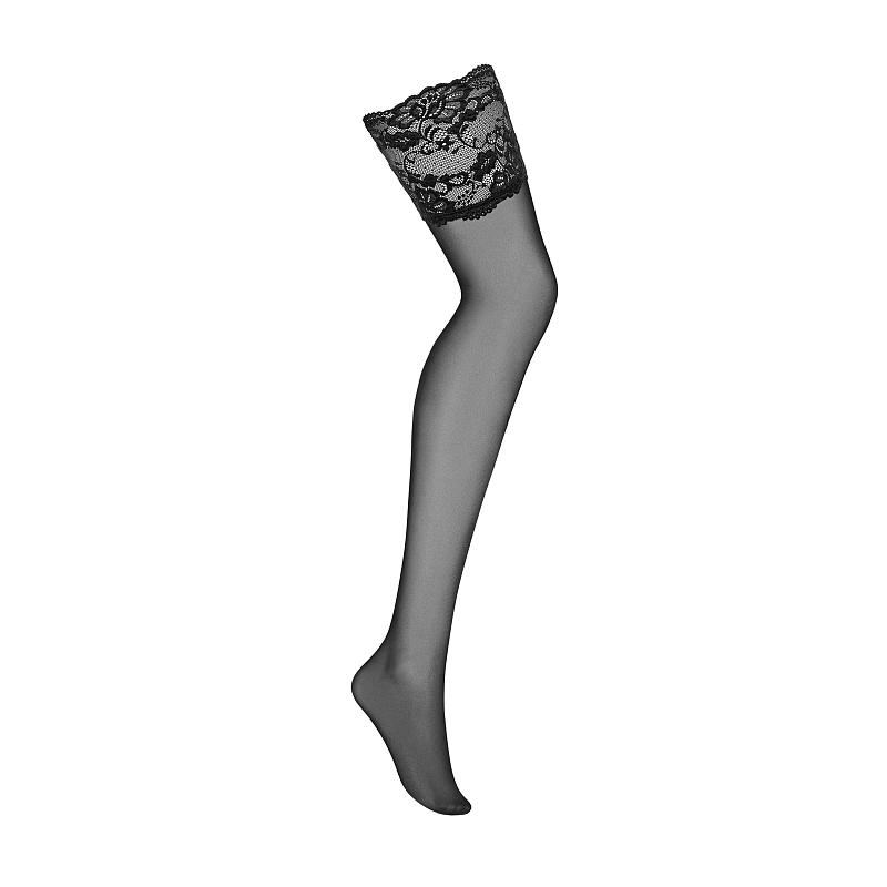 Obsessive 810-STO-1 S/M Strumpfhose/Strumpf Schwarz, Transparent