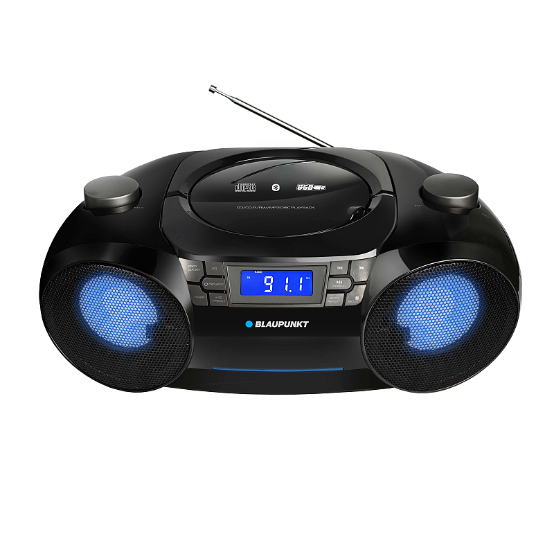 Blaupunkt BB31LED Digital 6 W FM Schwarz, Grau Playback MP3