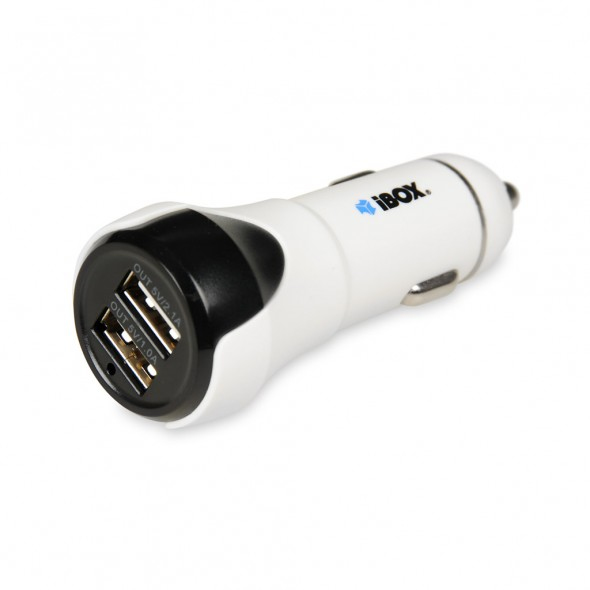 iBox ICCH-01 Ladegerät für Mobilgeräte Universal Schwarz, Weiß Zigarettenanzünder Schnellladung Auto