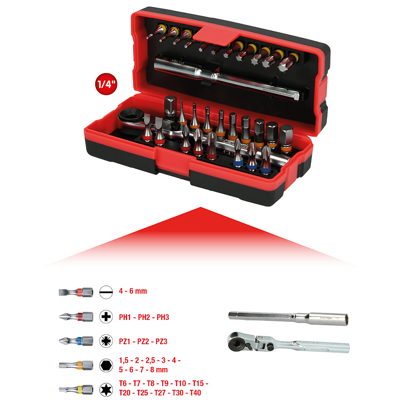 KS Tools 918.3015 Schraubenziehereinsatz 31 Stück(e)