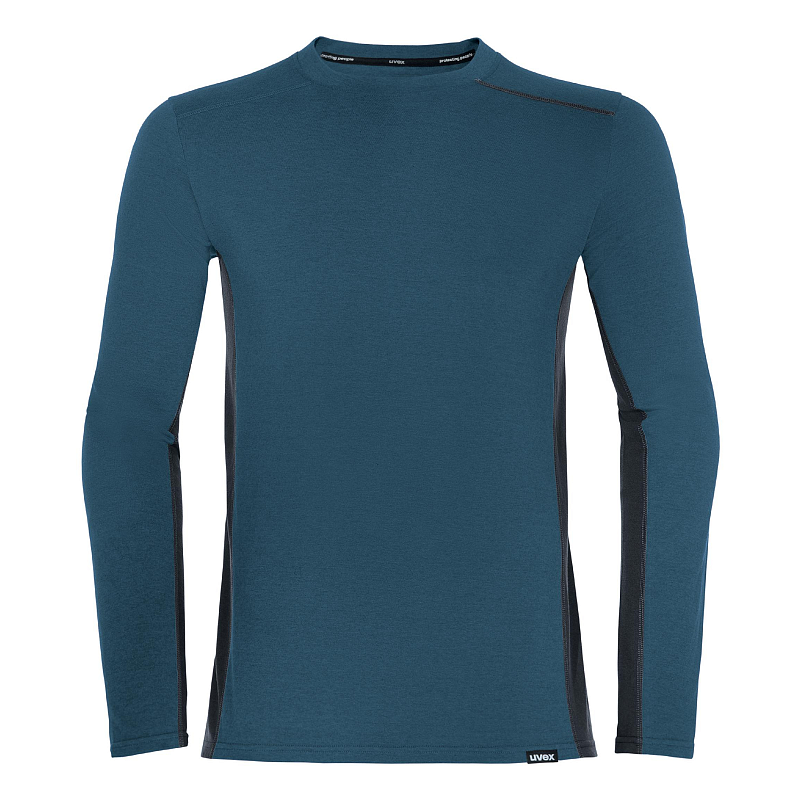 Uvex 88639 Hemd Rundkragen Langärmlig Baumwolle, Polyester