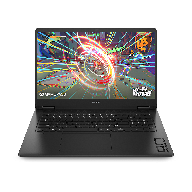 HP OMEN 17-db0074ng AMD Ryzen™ 7 8845HS Laptop 43,9 cm (17.3") Full HD 16 GB DDR5-SDRAM 1 TB SSD NVIDIA GeForce RTX 4060 Wi-Fi 6 (802.11ax) Windows 11 Home Schwarz