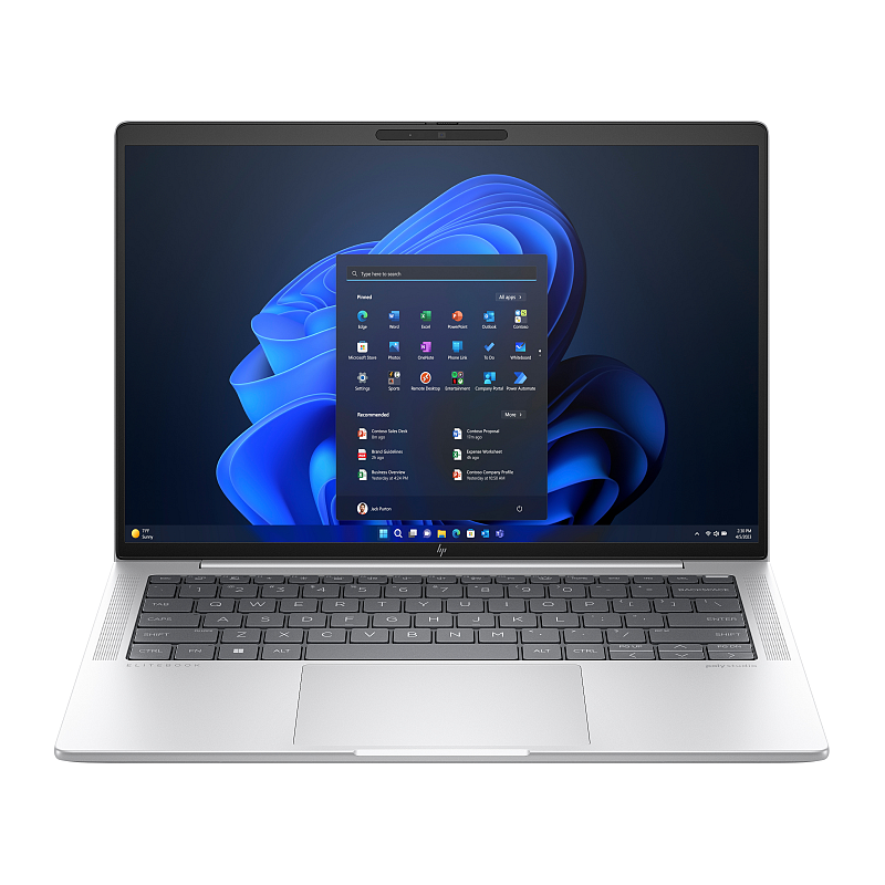 HP EliteBook 1040 G11 Intel Core Ultra 7 155H Laptop 35,6 cm (14") WUXGA 16 GB LPDDR5x-SDRAM 512 GB SSD Wi-Fi 7 (802.11be) Windows 11 Pro AI PC Silber