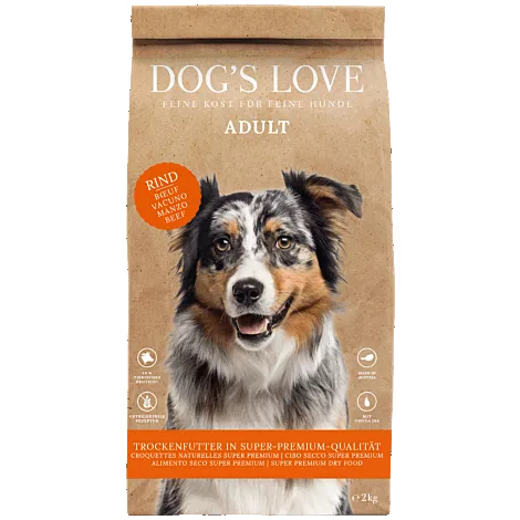 Dog's Love DDA02000BE Hunde-Trockenfutter 2 kg Adult Rind