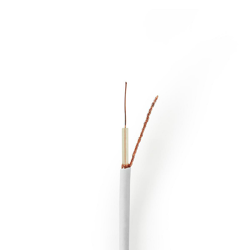 Nedis CSBR4005WT1000 Koaxialkabel 100 m Weiß