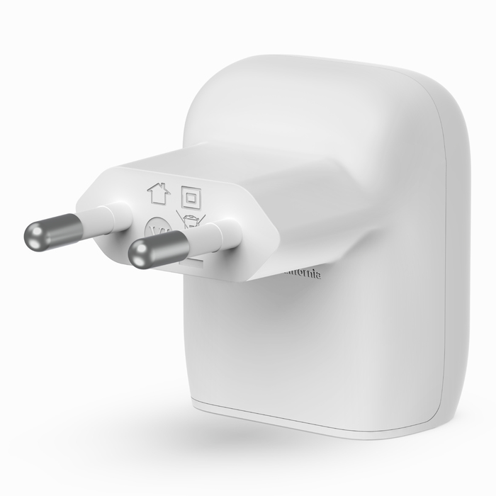 Belkin WCA006VF1MWH-B6 Ladegerät für Mobilgeräte Smartphone Weiß AC Schnellladung Drinnen