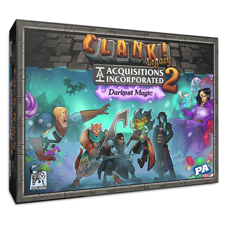 Asmodee Clank! Legacy: Acquisitions Incorporated 2 - Darkest Magic Hailed as one of the best legacy games of all time, the original Clank! Legacy took players on a whirlwind adventure that combined deck-building strategy, the beloved push-your-luck bag draw of Clank!, and an unforgettable over-the-top story. Recapture the magic with Clank! Legacy 2: Acquisitions Incorporated - Darkest Magic for the biggest, best, clankiest Clank! yet! Kartenspiel