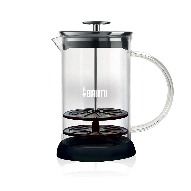 Bialetti 0004410 Manuelle Kaffeemaschine Französische Presse 1 l Schwarz, Transparent