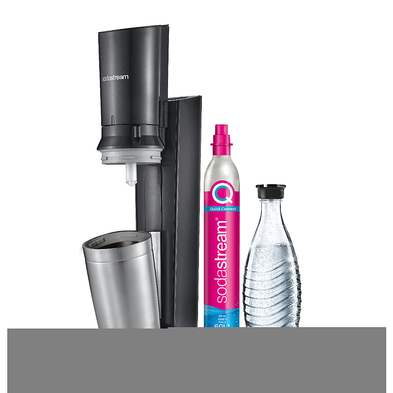 SodaStream Crystal 3.0 Metall, Edelstahl Schwarz