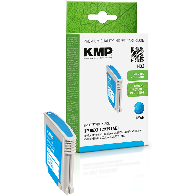 KMP H32 Druckerpatrone 1 Stück(e) Cyan