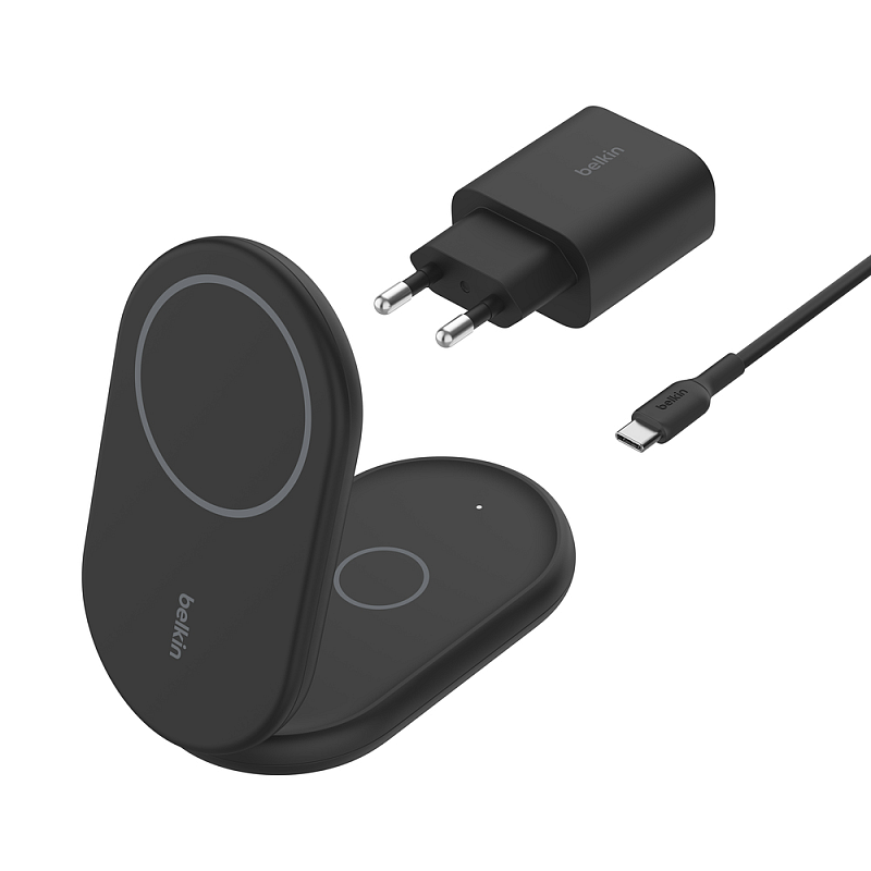 Belkin BoostCharge Kopfhörer, Smartphone Schwarz USB Kabelloses Aufladen Schnellladung Drinnen