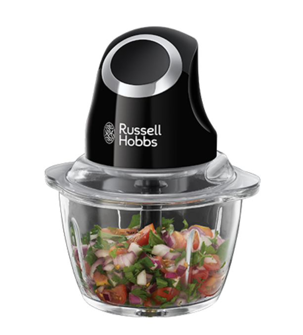 Russell Hobbs 24662-56 Elektrischer Essenszerkleinerer 0,5 l 200 W Schwarz, Transparent
