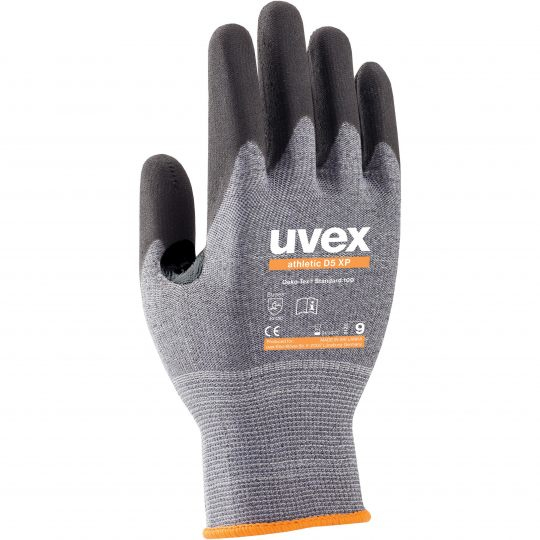 Uvex 60030 Fabrik-Handschuhe Anthrazit, Grau Elastan, Polyamid 1 Stück(e)
