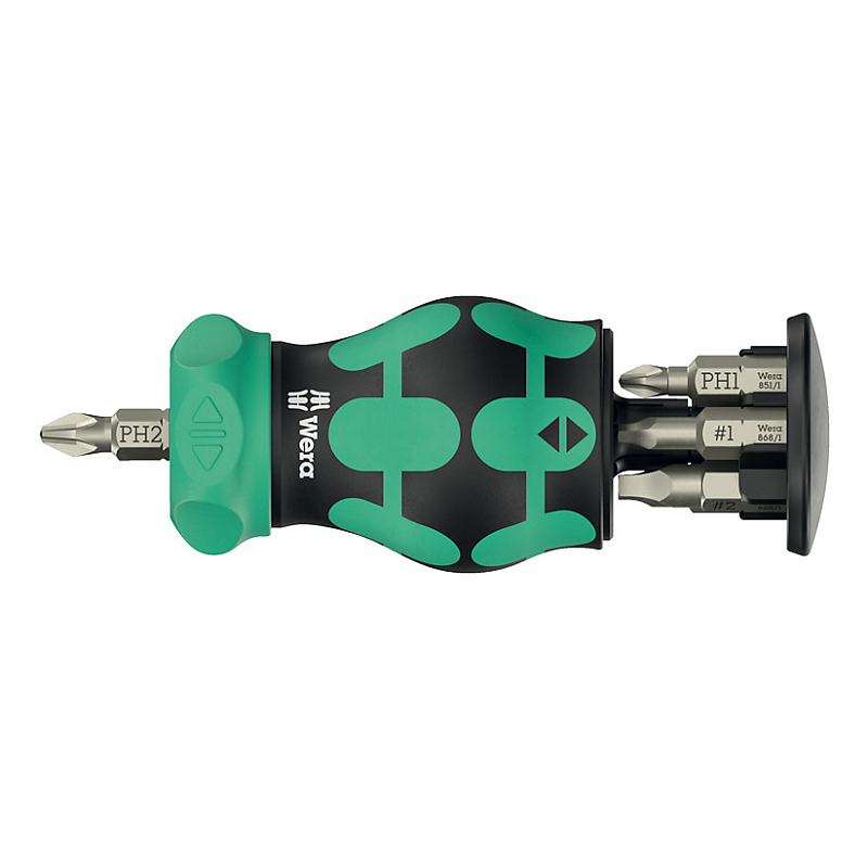Wera Kraftform Kompakt Stubby magazine RA 4 Multi-Bit-Schraubendreher