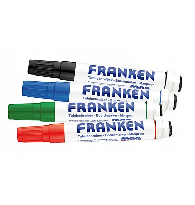 Franken Z1703 Marker 4 Stück(e) Schwarz, Blau, Grün, Rot