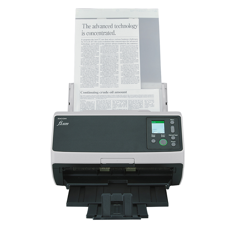 Ricoh fi-8190 ADF + Scanner mit manueller Zuführung 600 x 600 DPI A4 Schwarz, Grau