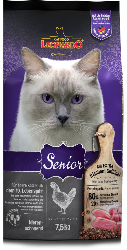 Leonardo Cat Food 758925 Katzen-Trockenfutter 7,5 kg Adult Geflügel