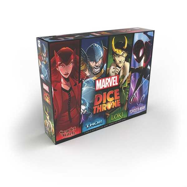 Asmodee Marvel Dice Throne - 4-Hero Box (Scarlet Witch, Thor, Loki, Spider-Man) Marvel Dice Throne - 4-Hero Box (Scarlet Witch, Thor, Loki, Spider-Man) Brettspiel