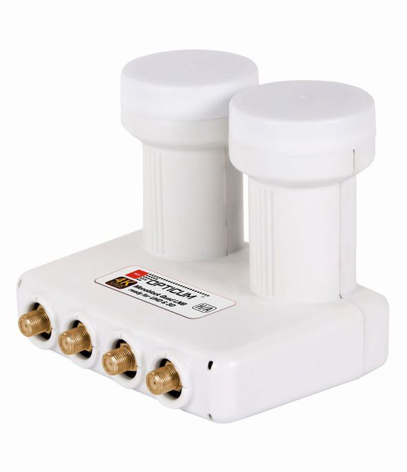 Opticum LMQP-04H Rauscharmer Signalumsetzer 10,7 - 12,75 GHz Weiß