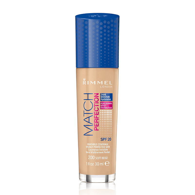 Rimmel Match Perfection 30 ml Pumpenflasche Flüssigkeit 200 Soft Beige