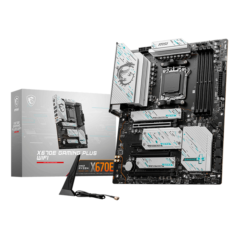 MSI X670E GAMING PLUS WIFI Motherboard AMD X670 Sockel AM5 ATX