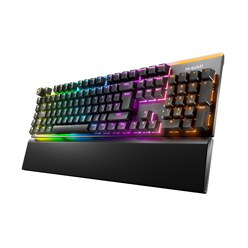 be quiet! Light Mount Silent Tactile DE ISO Tastatur Gaming USB QWERTZ Deutsch Schwarz