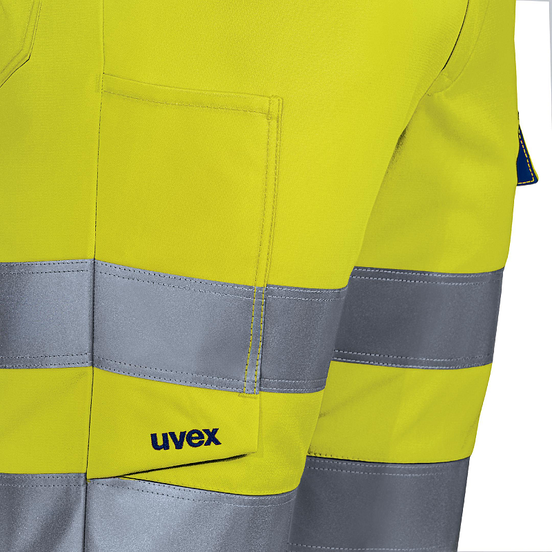Uvex 8849104 Arbeitskleidung Shorts Blau, Grau, Gelb