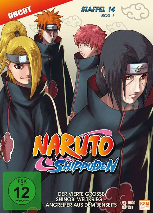 KSM GmbH Naruto Shippuden Staffel 14 Box 1 (516-528, 13 Folgen) (3-Disc-Set)