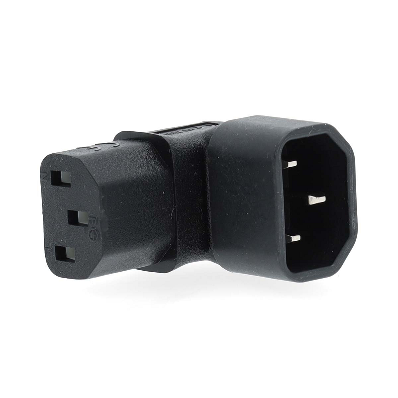 Nedis CEGB1190BK Kabeladapter IEC-320-C13 IEC-320-C14 Schwarz